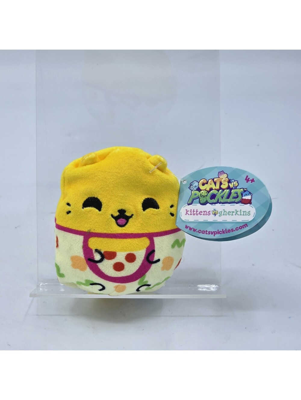 NWT Cats Vs Pickles Kitten Vs Gherkins Series #10 Lil Slice 4" Bean Bag Plush